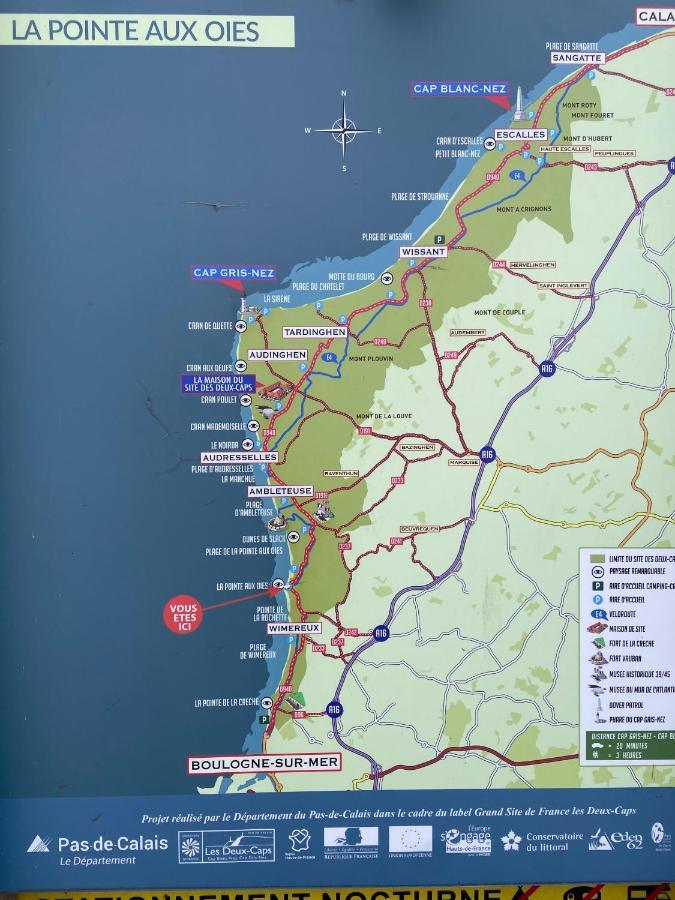 LA MER EN VUE, destination naturelle pour 2, avec parking Wimereux Extérieur photo